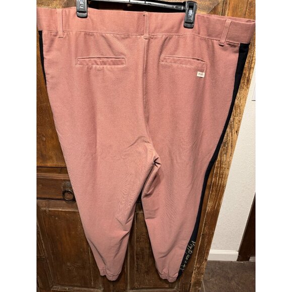 Disney's Star Wars Joggers Mauve Blush Black Stripe Gold Embroidered 2X - Picture 3 of 7
